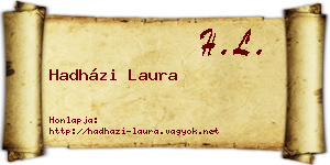 Hadházi Laura névjegykártya